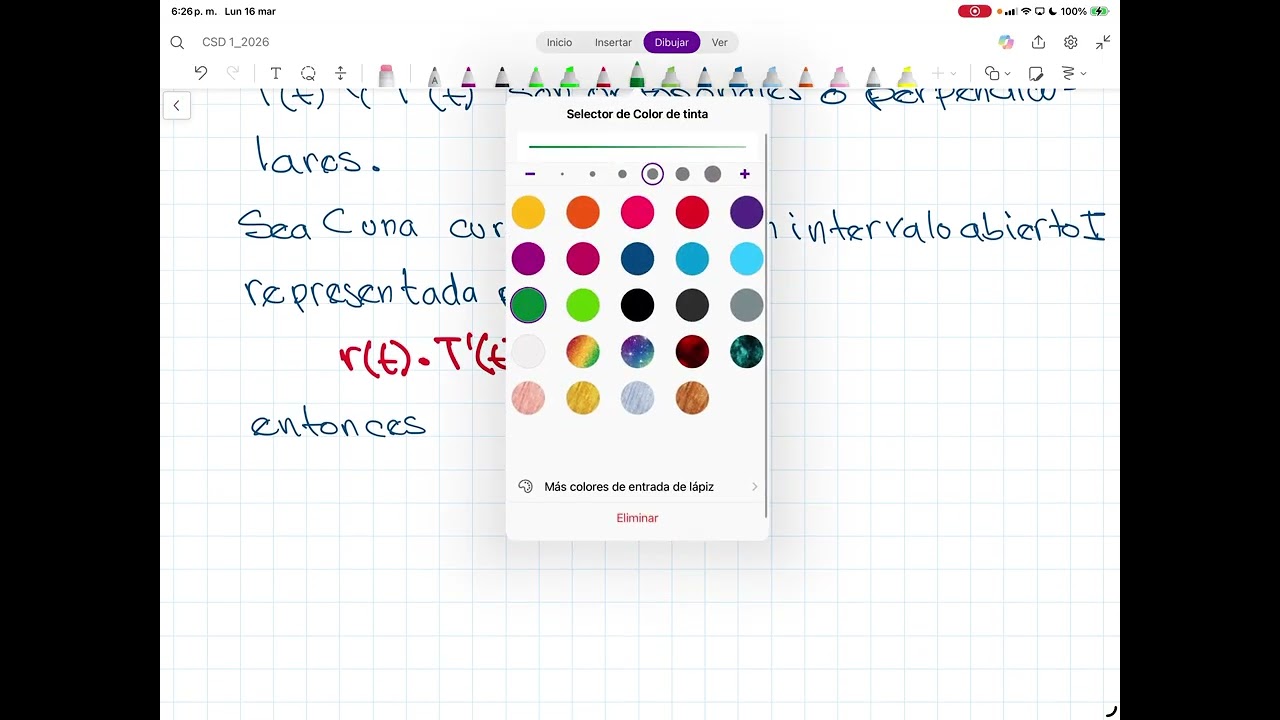 12.4 Vectores tangentes y normales