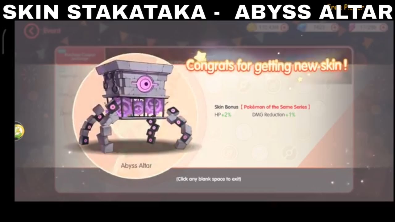 SKIN STAKATAKA -  ABYSS ALTAR ► POCKET INCOMING