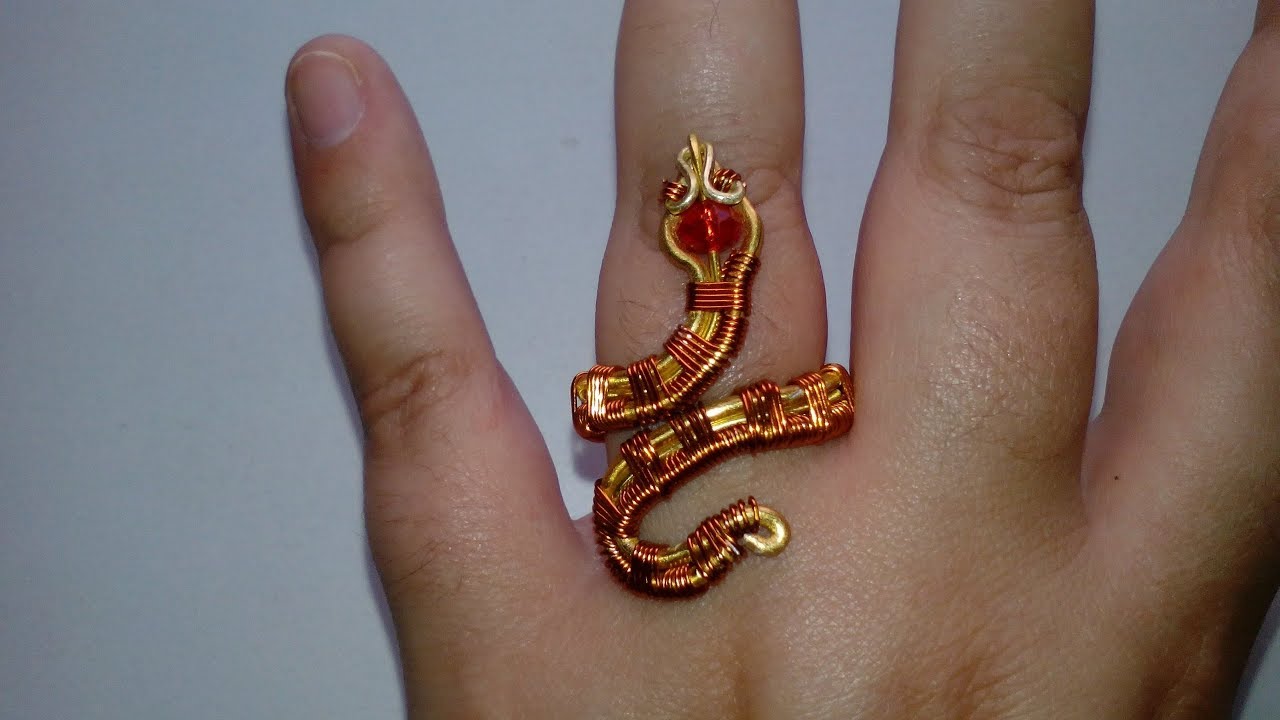 COMO HACER UN ANILLO EN FORMA DE SERPIENTE