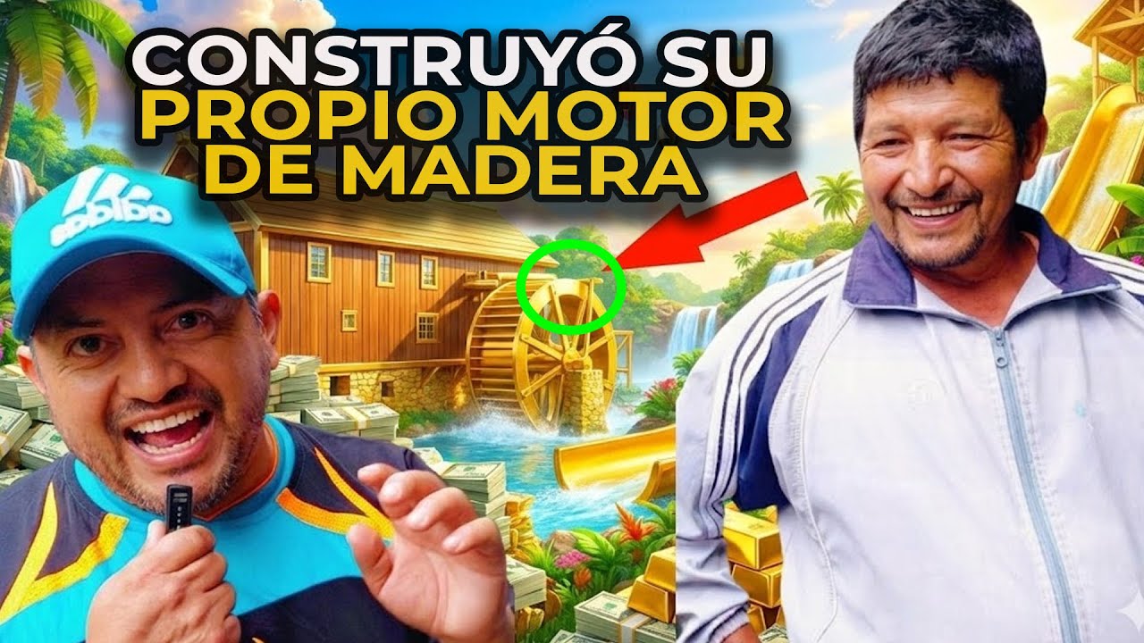 ¡INCREÍBLE! Ecuatoriano construyó el mismo un motor de madera/ la historia El ingeniero de Cuellaje