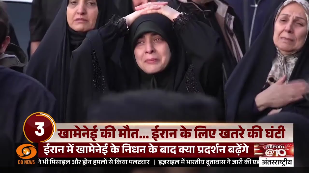 Report@10 LIVE: ईरान और अन्य खाड़ी देशों में ताजा हमलों का अपडेट | Middle East Crisis | DD News