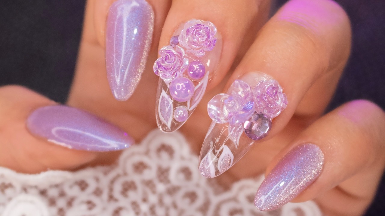 SOFT GEL | color Lila CAT EYE | Estilo Coreano