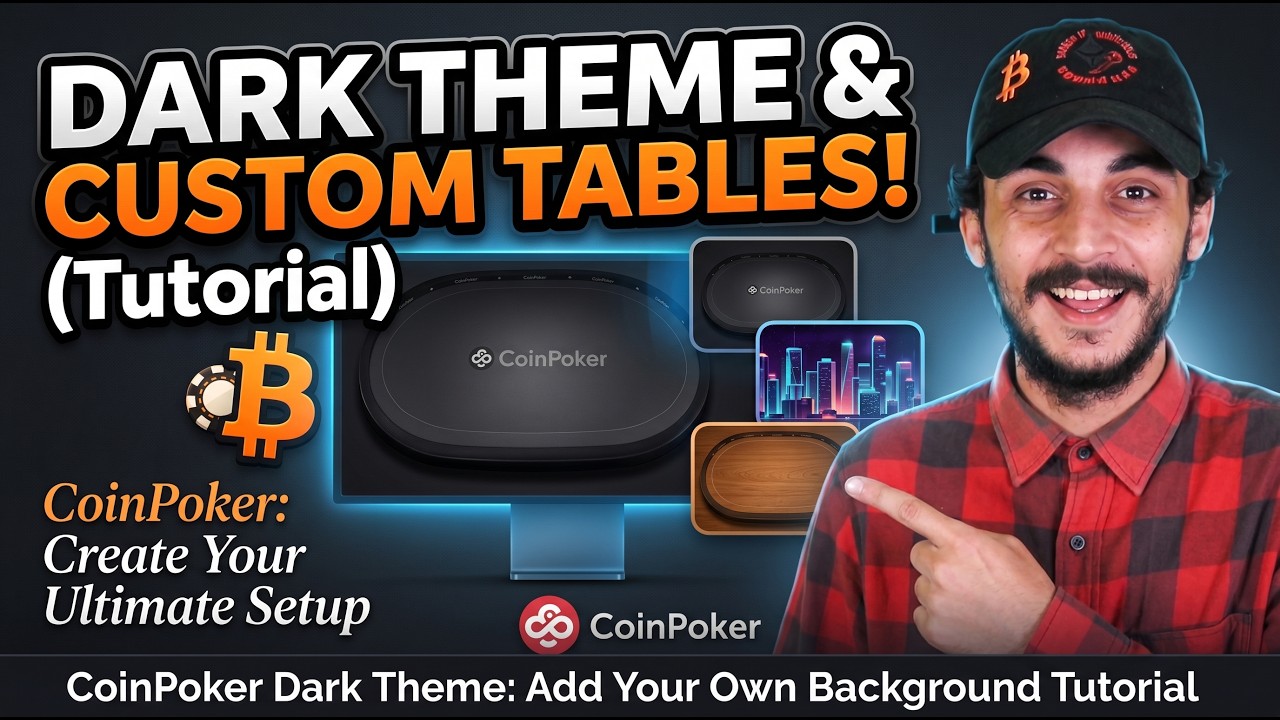CoinPoker Dark Theme Tutorial | Add Your Own Table Background