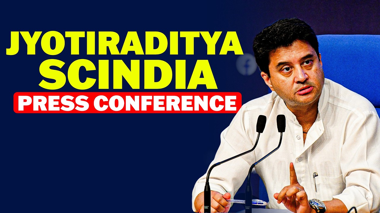 WATCH LIVE: Union Minister Jyotiraditya Scindia Addresses Media After Business Review Meeting |India
