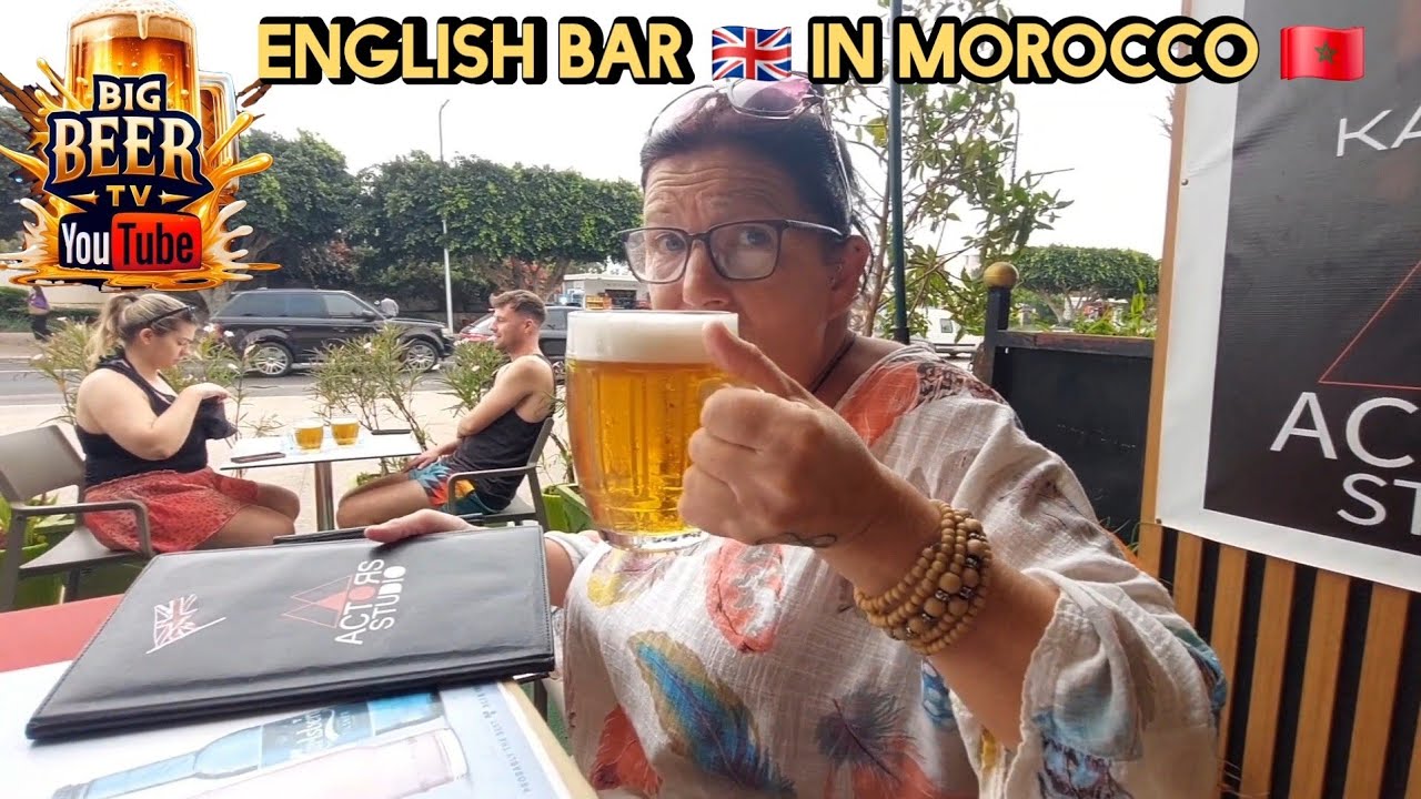 Morocco 🇲🇦 Agadir, BIG BEER TV is at an ENGLISH BAR but WHAT'S it LIKE ?