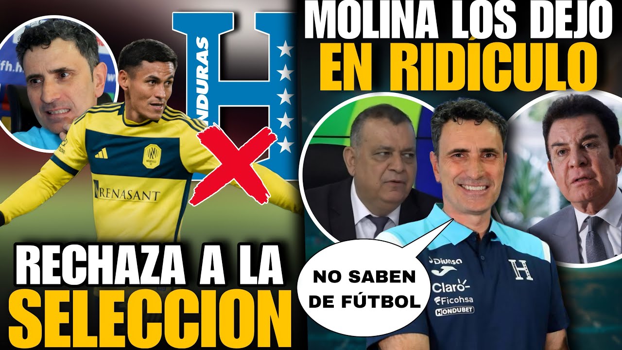 ANDY NAJAR LE DICE NO A LA SELECCIÓN DE HONDURAS Y JOSÉ MOLINA DEJA EN RIDÍCULO A PERIODISTAS DE TVC