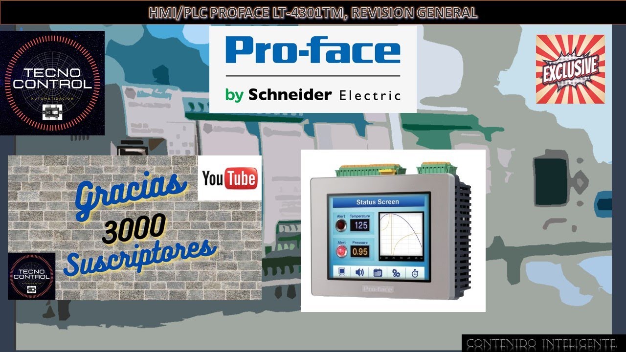 01-HMI/PLC PROFACE LT-4301TM, REVISION GENERAL