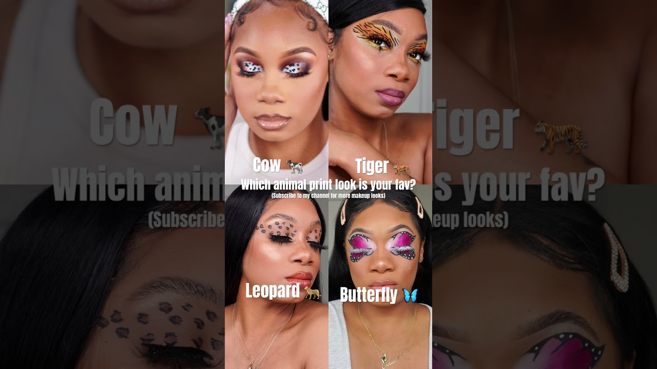 Which animal print makeup look is your favorite? 🤔