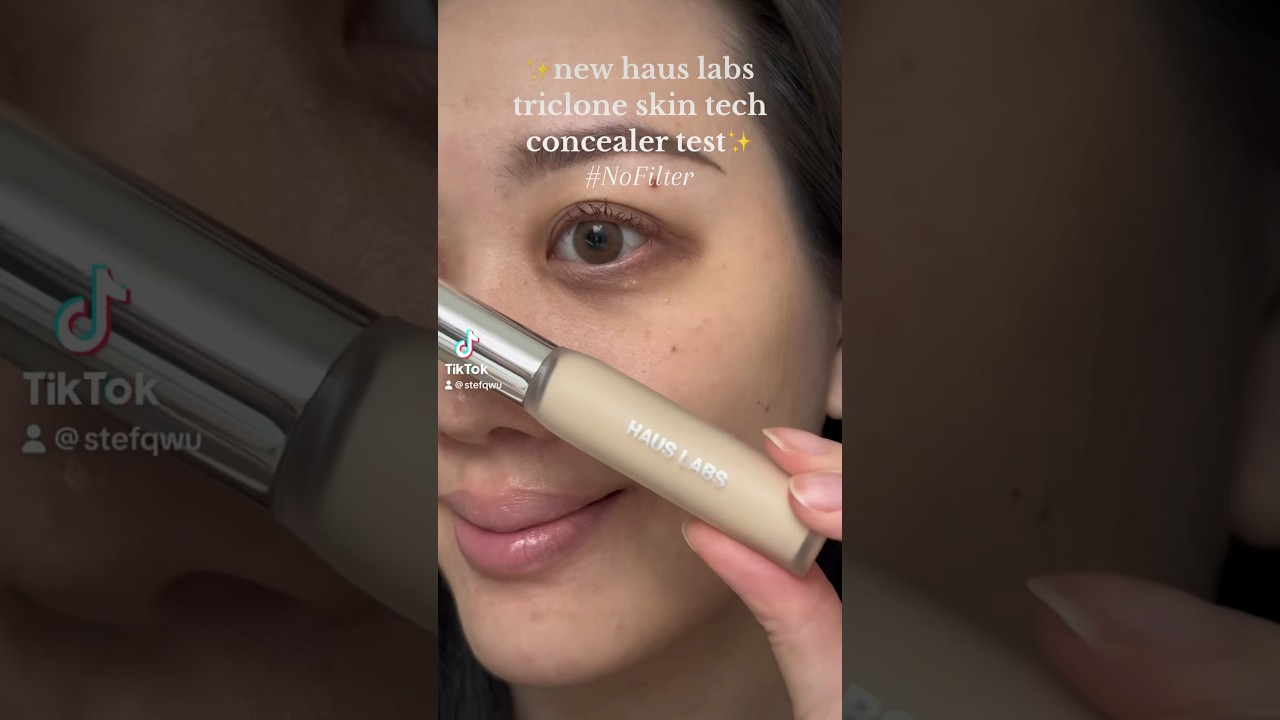 haus labs new concealer on very dark circles!
