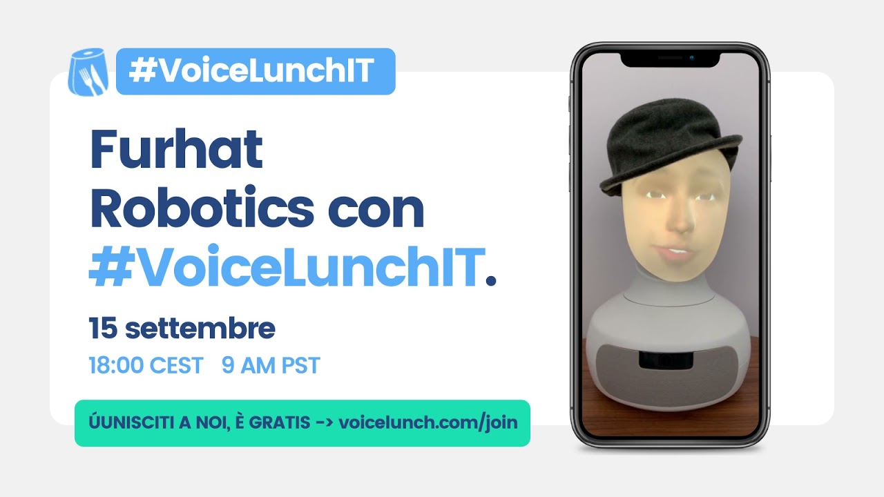 #VoiceLunch ITALY con Furhat Robotics