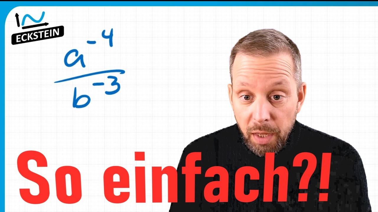 Negative Exponenten im Bruch - So schnell sind sie weg!