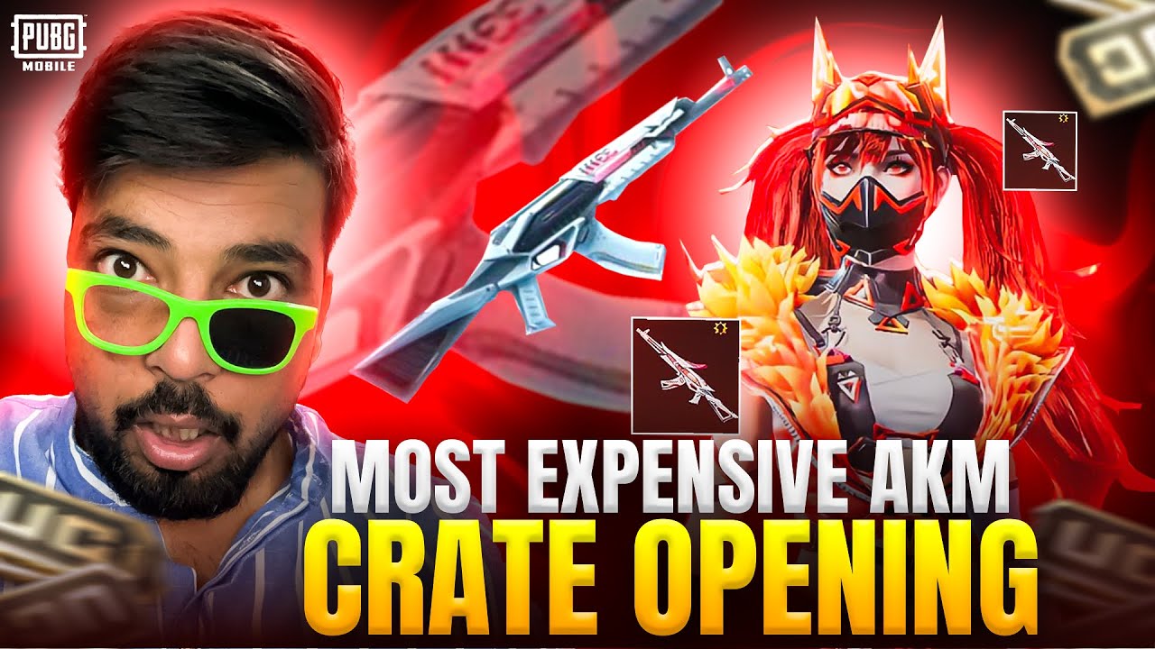 Most Expensive AKM Crate Opening 😱 @Htawanyt77 Ke Naam ❤️