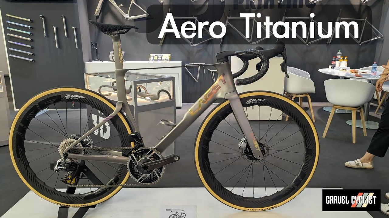 Напечатанный на 3D-принтере титановый велосипед Laget Aero One на выставке Eurobike 2026