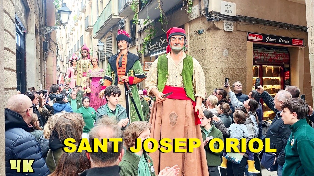 Cercavila Festa Major de Sant Josep Oriol 2025 Barcelona 4K