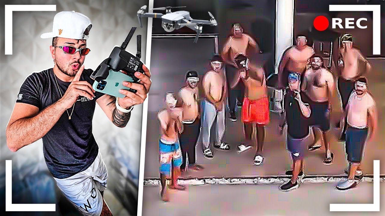 Estava espionando meus amigos com o Drone e eles derrubaram !! * DEU RUIM *