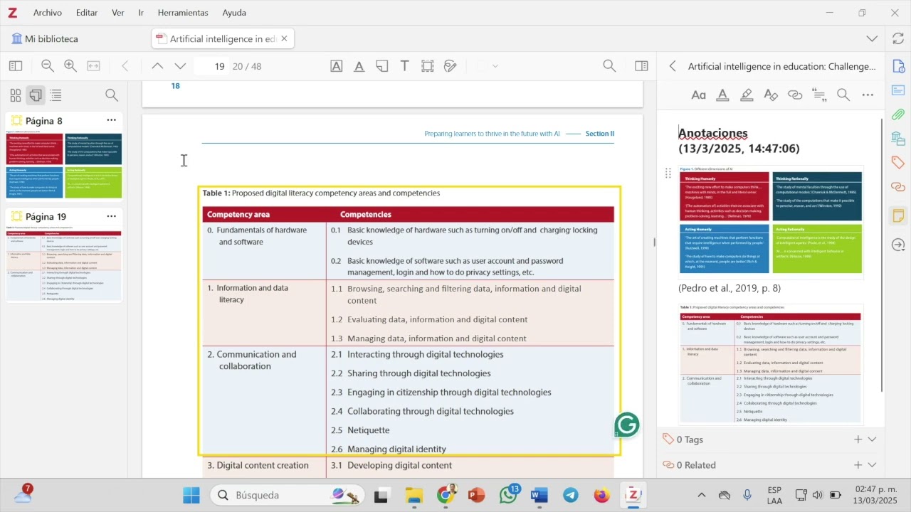 Cómo agregar Tablas y Figuras desde Zotero