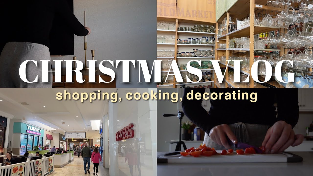 DECEMBER VLOG ⎮ Christmas Shopping, Cooking, Decorating
