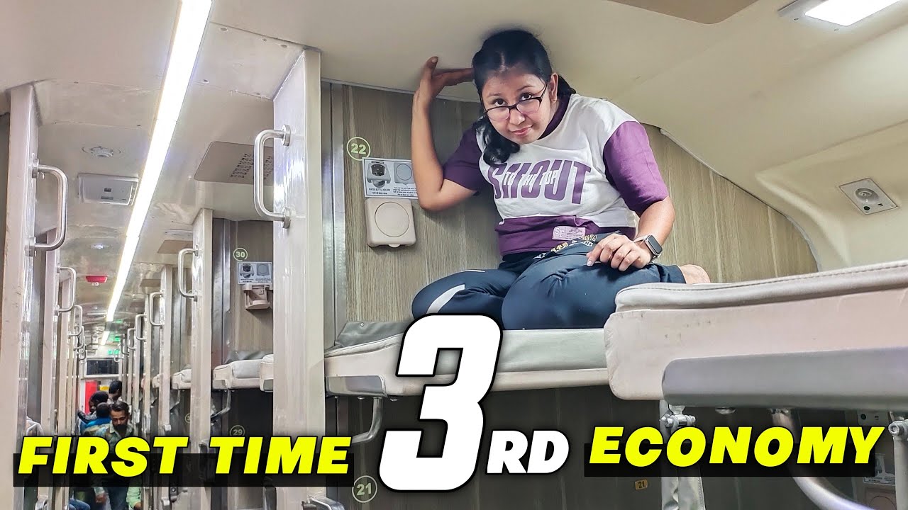 First Journey in New 3rd AC Economy Coach India| Howrah to Ranchi Train Journey | Kriya Yoga Express