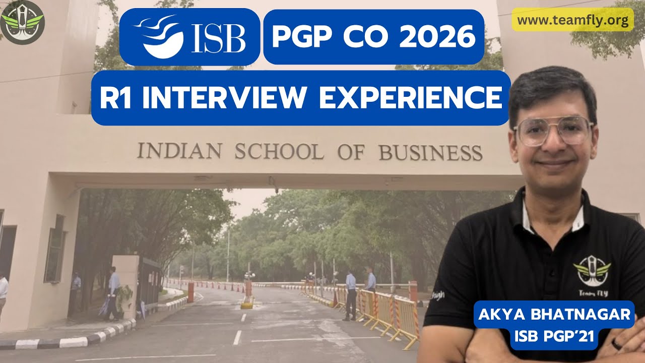 ISB PGP Co 2026 R1 Interview Experience | All about the New Format