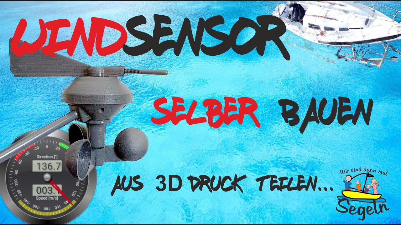 Windsensor aus 3D Druck Teilen selber bauen und in Avnav integrieren.