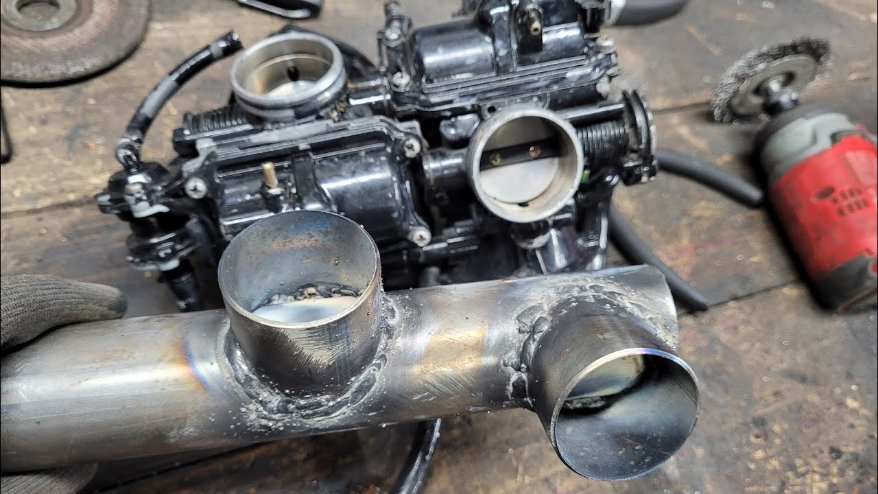How to make single carburetor intake manifold for Honda Shadow and other v twin Motorcycles PART 1