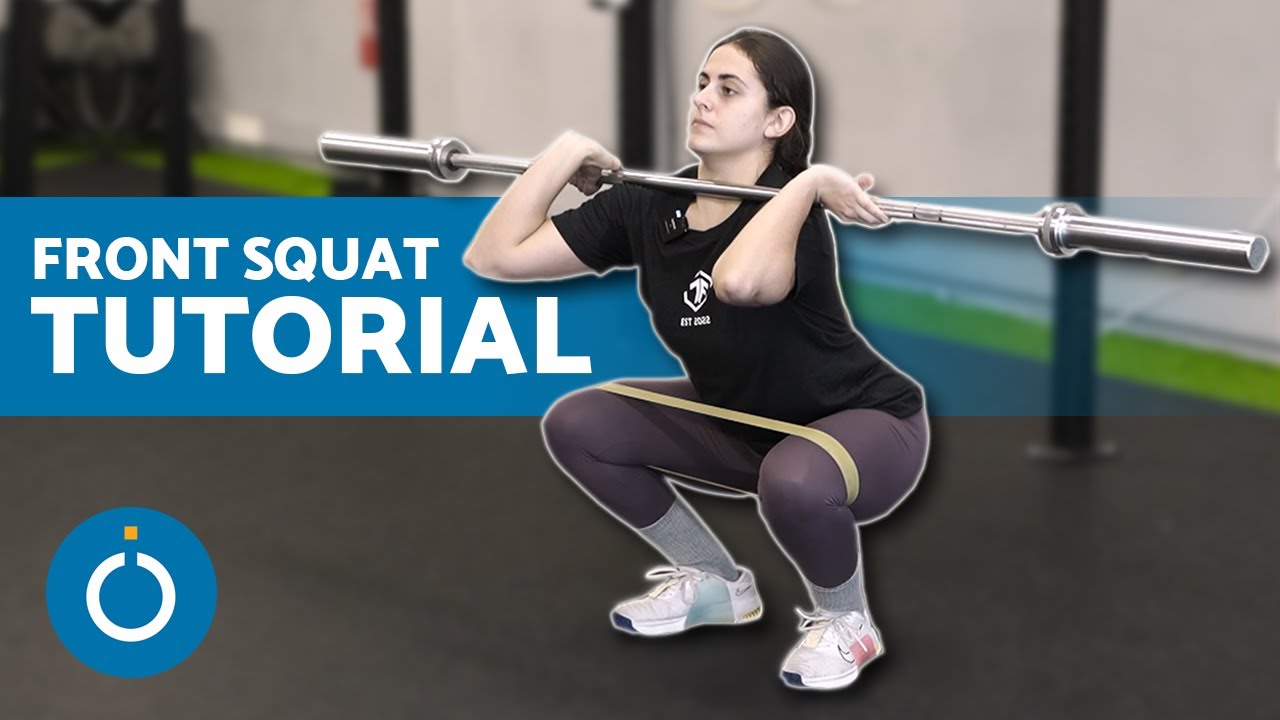 FRONT SQUAT Technique for BEGINNERS 🏋🏾‍♀️ Front Squat with Barbell