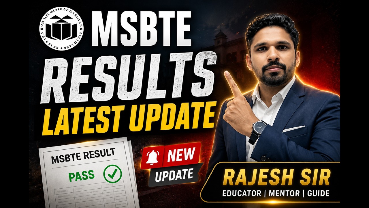 MSBTE SUMMER RESULT LATEST UPDATE 2026|RAJESH SIR|#msbte #summer #result #latest #update #2026