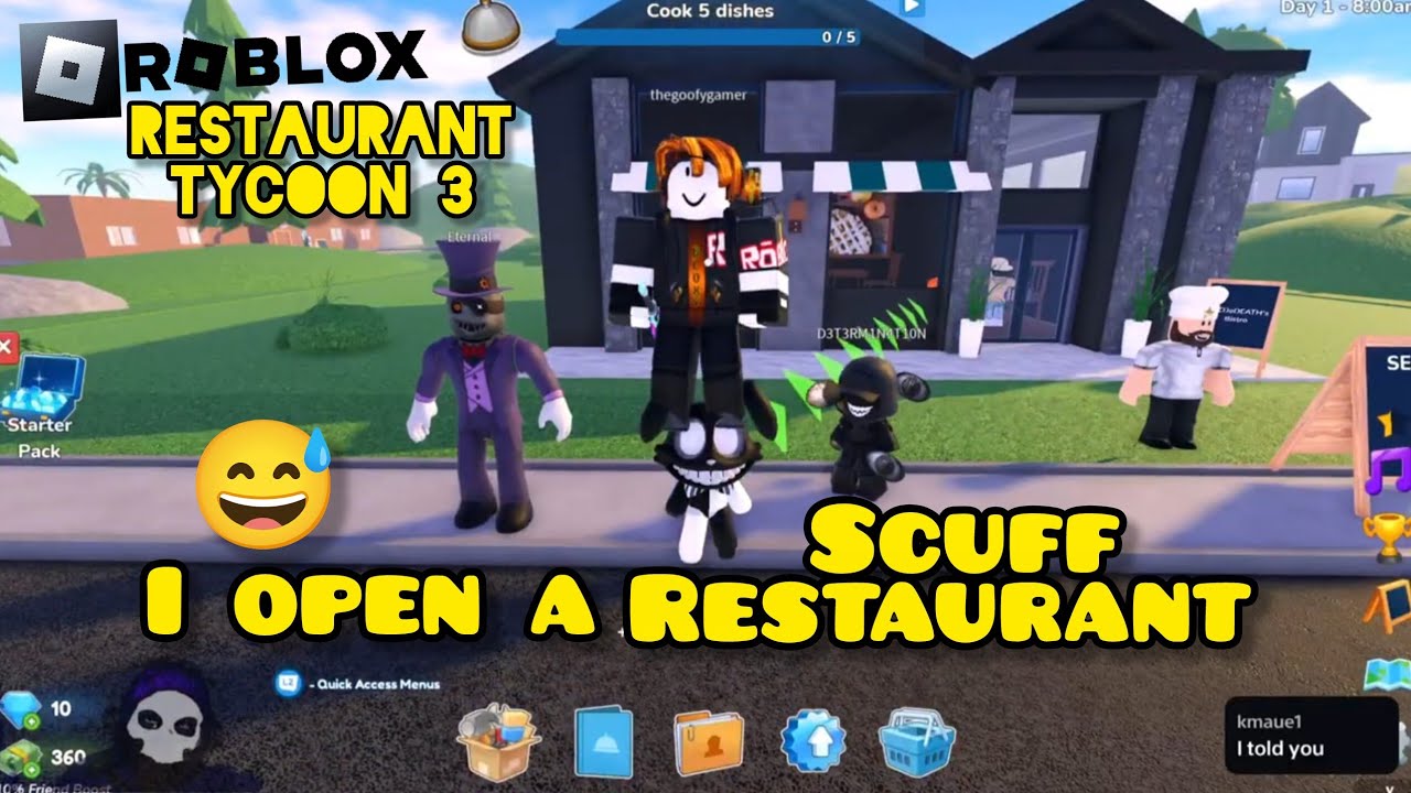 Restaurant tycoon 3 live not serious gaming😁🍿