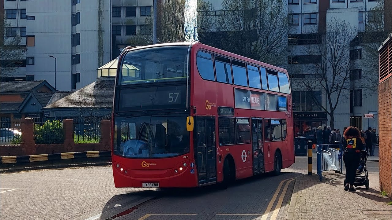 *Unique* Go-Ahead LDN Volvo B9TL Enviro 400 On The Route 57 (LX58 CWM)