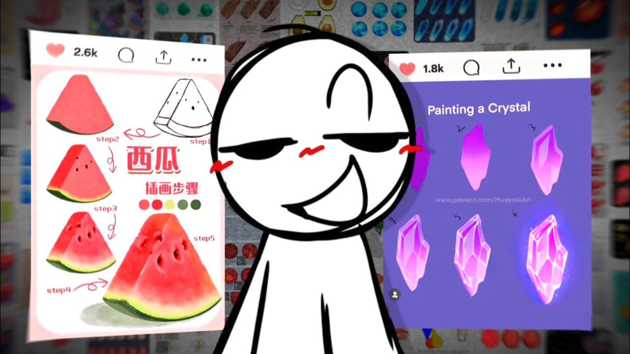 I Tried Pinterest Art Tutorials