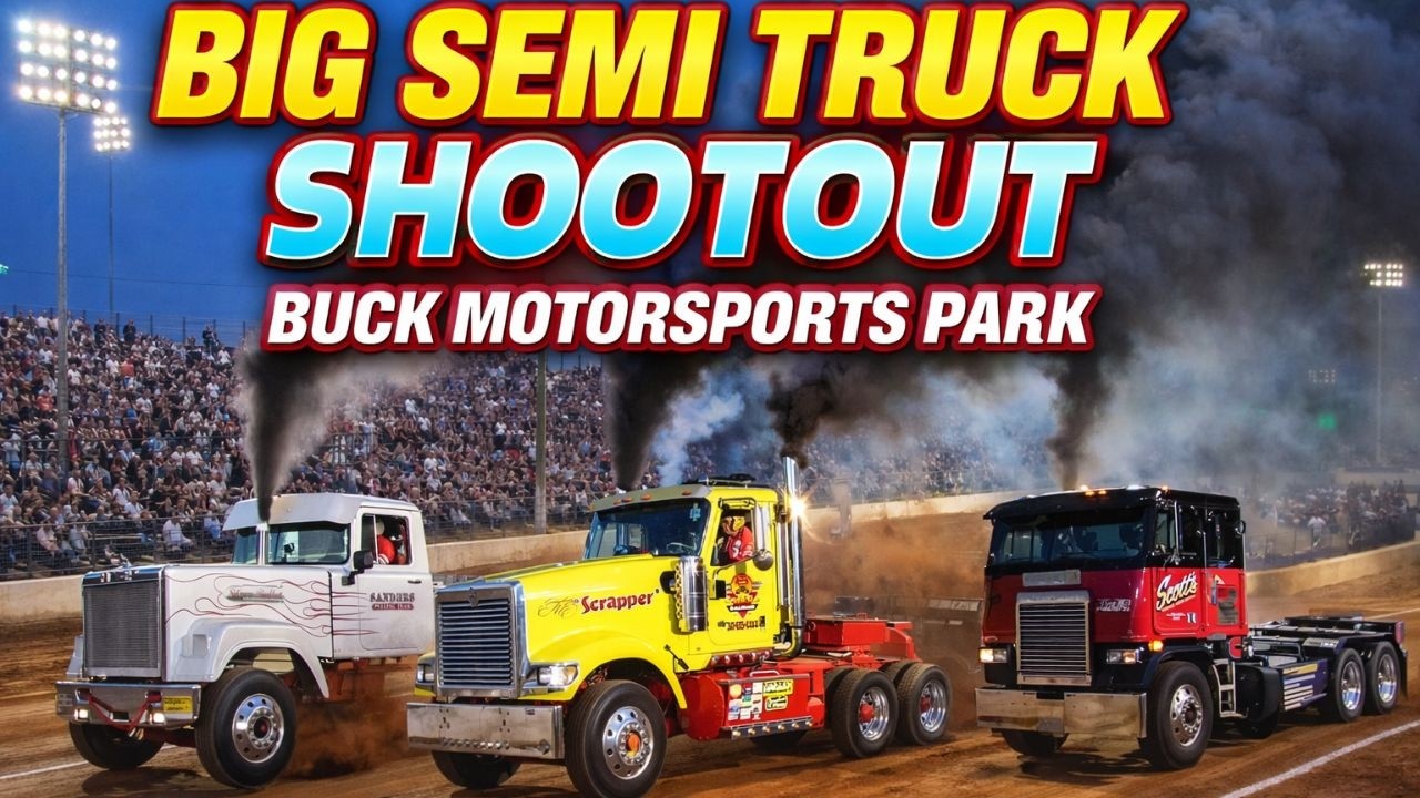 MEGA SEMI TRUCK SHOOTOUT AT THE BUCK!
