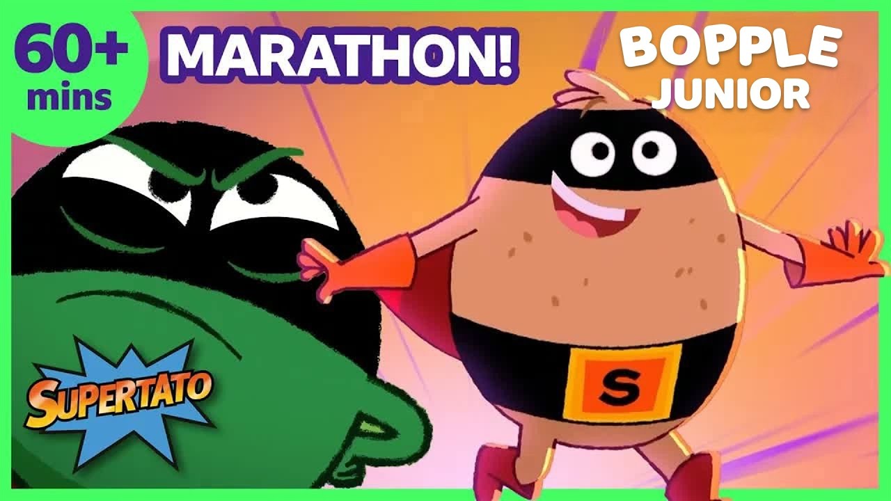 Best Evil Pea VS Supertato moments! | 60+ Minutes | Supertato | BBC Kids