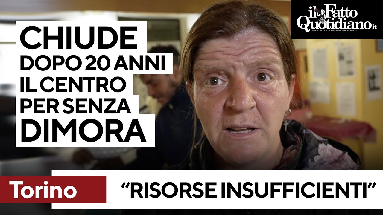 A Torino chiude il centro diurno per senza dimora da 27mila passaggi l'anno: 
