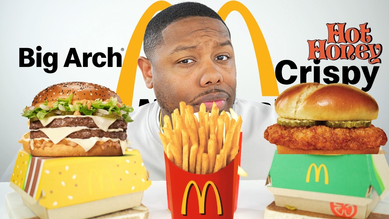 McDonald's NEW Big Arch Burger & Hot Honey McCrispy🍔