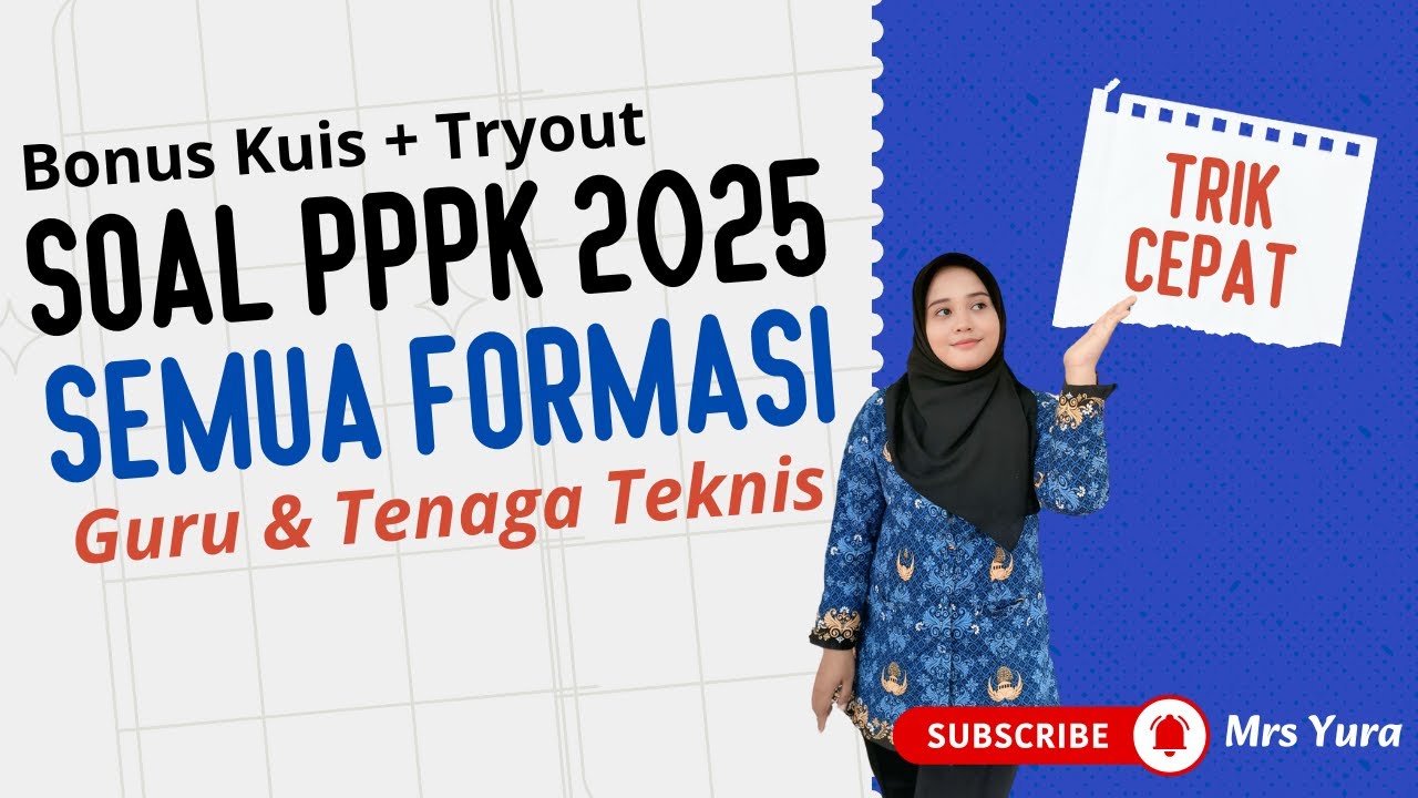 TRYOUT GRATIS SEMUA FORMASI PPPK GURU & TEKNIS 2025