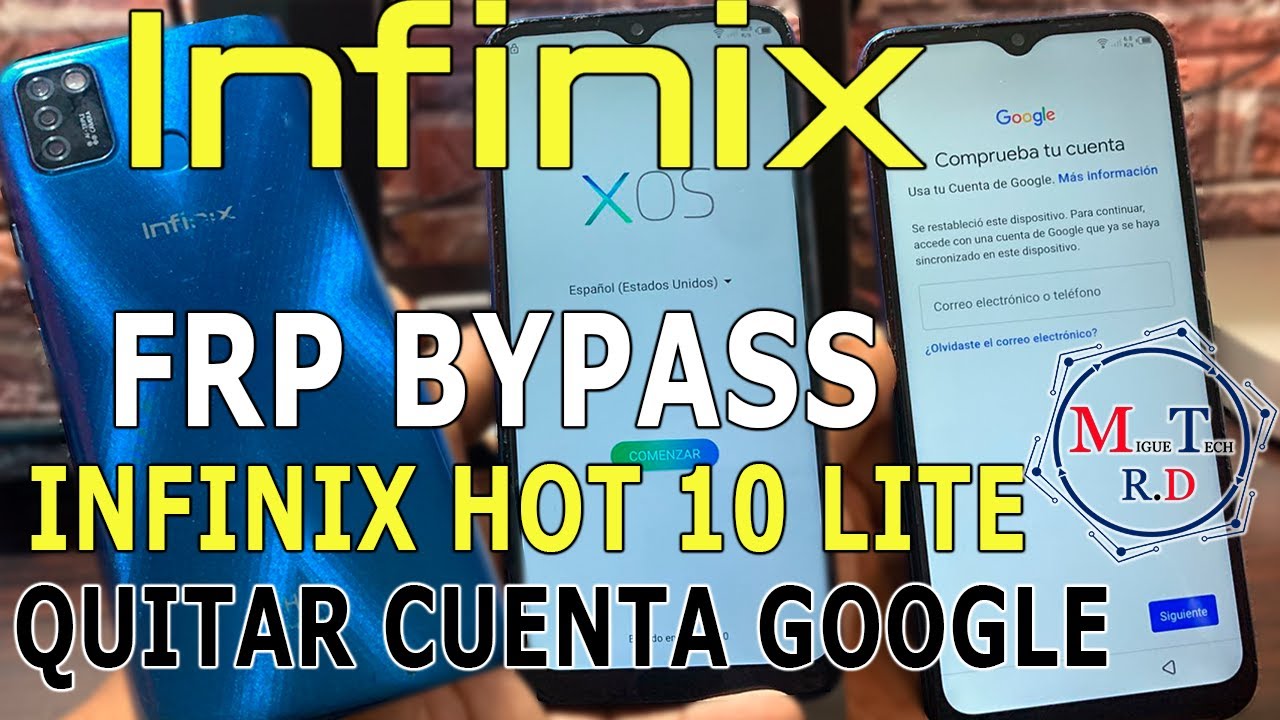 FRP BYPASS INFINIX HOT 10 LITE GOOGLE ACCOUNT REMOVE INFINIX HOT 10 LITE ELIMINAR CUENTA GOOGLE 2022