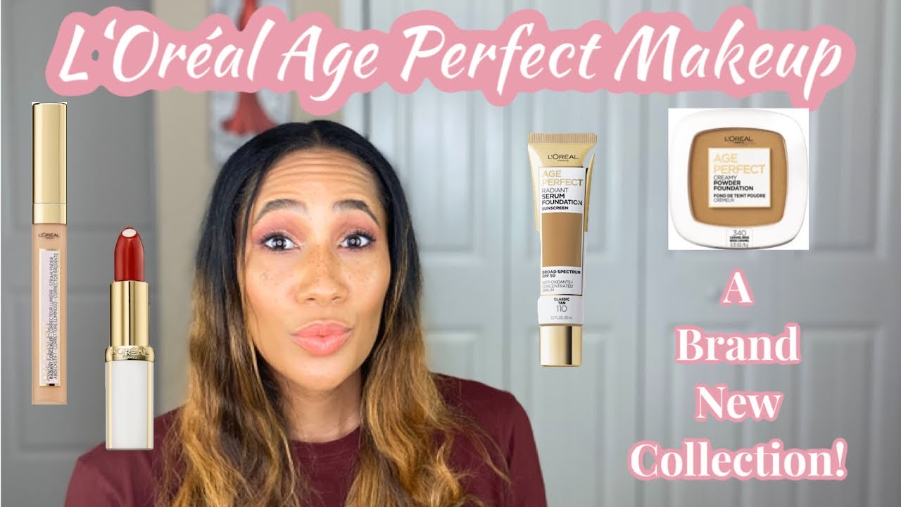 L’Oréal Age Perfect Collection! | Foundation, Concealer, Blush, & Lipstick | 14HR Wear Test!