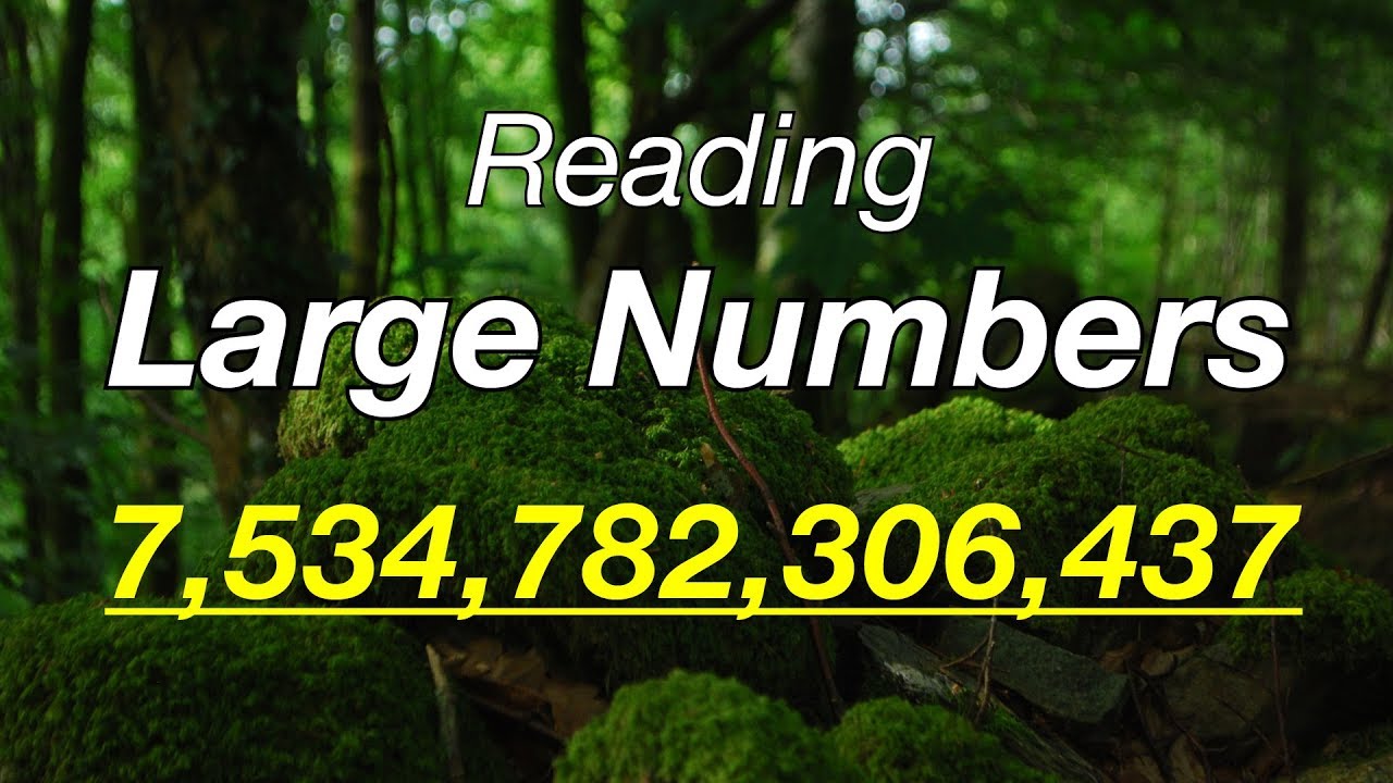 Reading Large Numbers in English
