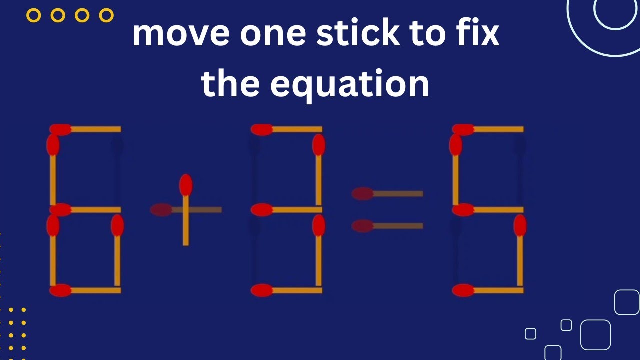 Turn the wrong equation into correct || maths matchstick puzzle || opinion mind D||