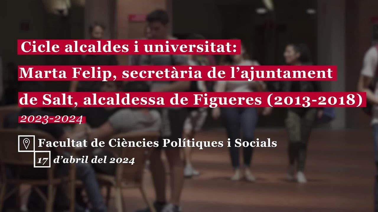 Cicle alcaldes i universitat: Marta Felip, secretaria de l'ajuntament de Salt