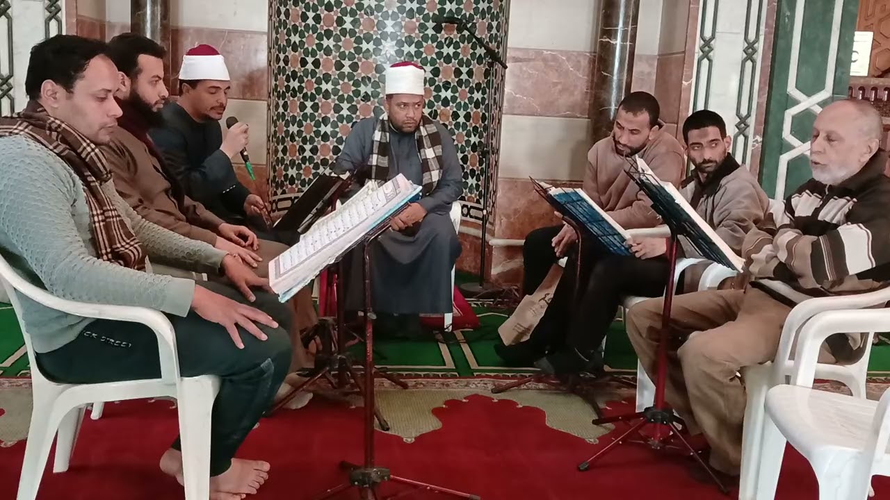 المجلس الثمانون لتعليم رواية ورش من سورة الأعراف بجامع ناصر بالبحيرة د أحمد محمدخطاب 