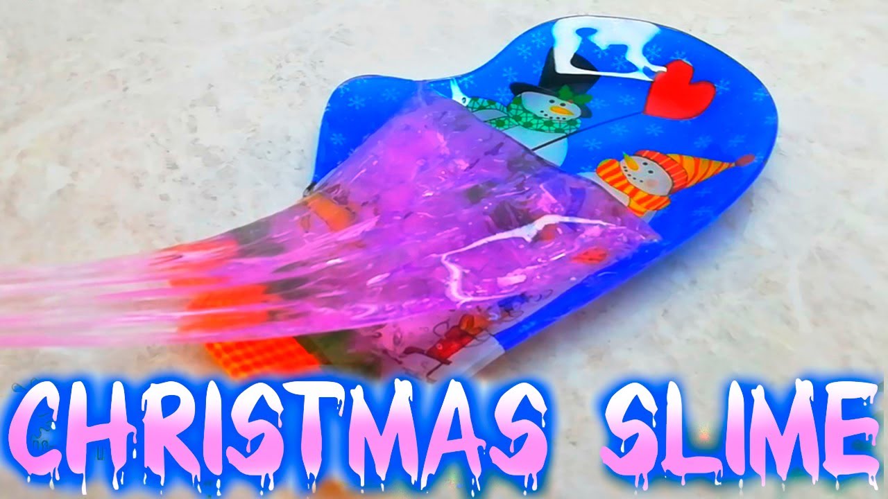 CHRISTMAS SLIME Most Satisfying Slime ASMR Video Compilation