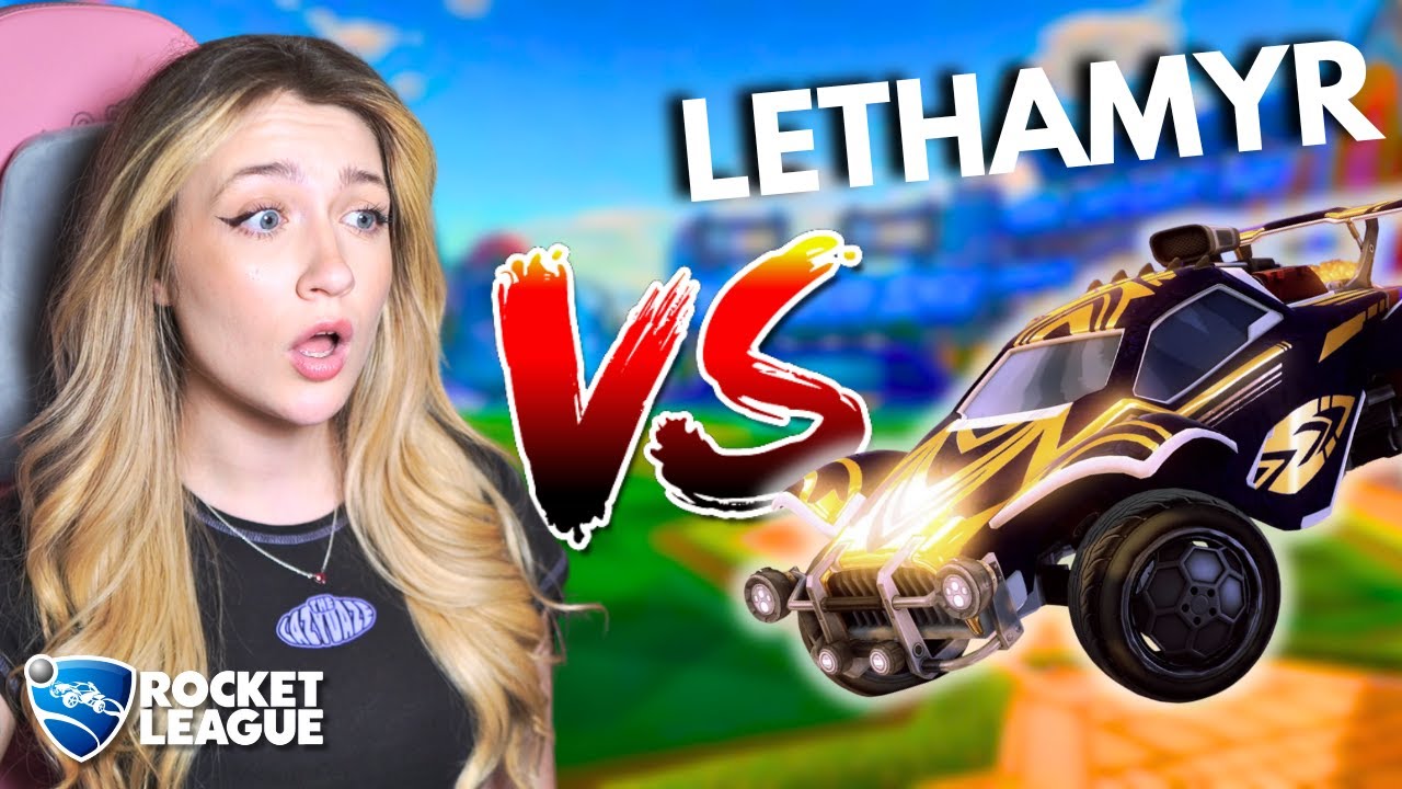 I challenged LETHAMYR to the CRAZIEST 1v1 in Rocket League!