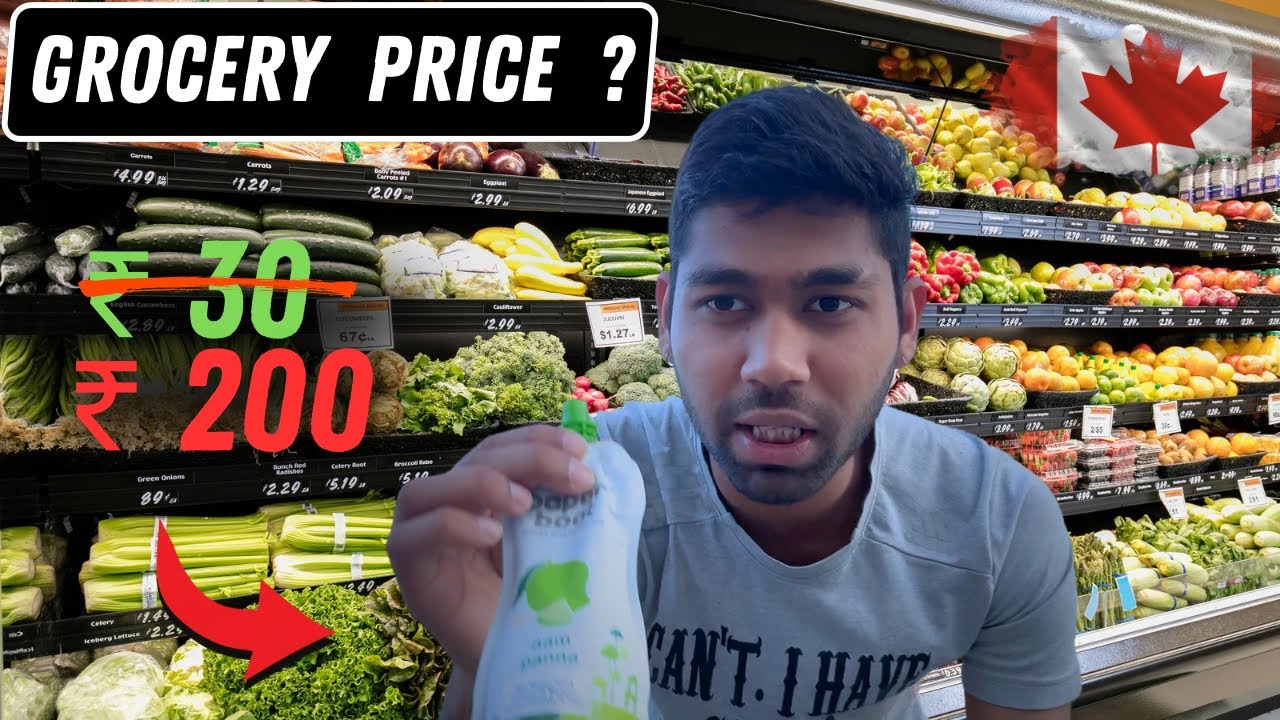 How Much I Spend on Indian Groceries in Canada Weekly 🇨🇦💰 vs India 🇮🇳