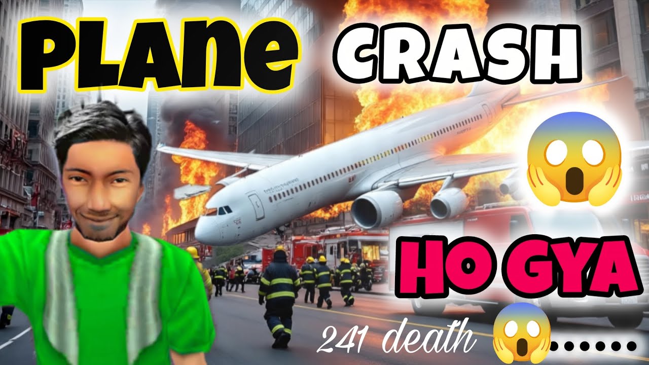 PLANE CRASH HO GYA🛬😱😮ll 250 लोगों की मौत☠️💀😱ll Plane बिना उडे़ Crash हो गया 🥵😥🤨