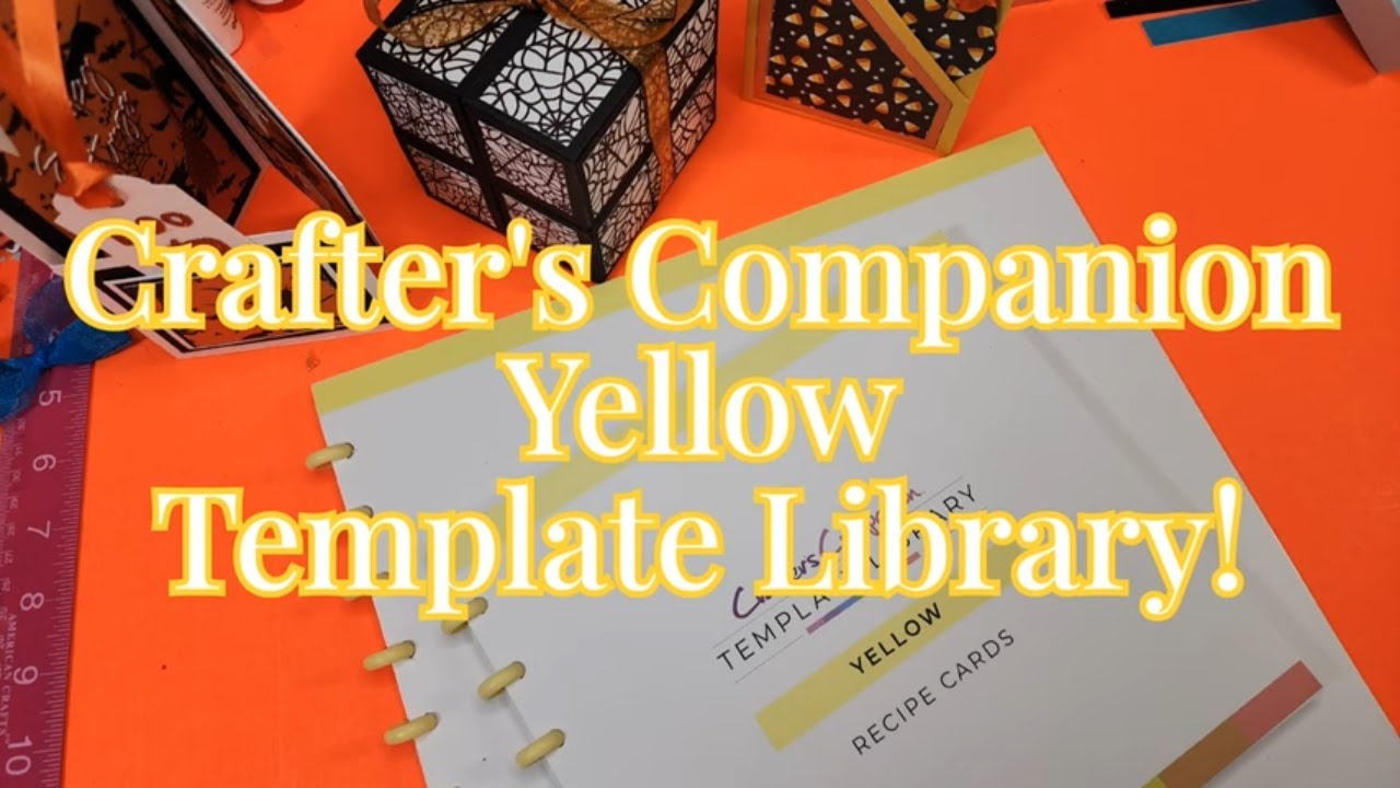 Crafter's Companion YELLOW Template Library!  💛 Fancy Fold Cards made Easy!