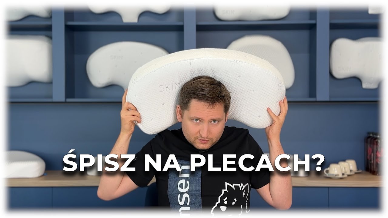 Jak spać na plecach? Jaką wybrać do tego poduszkę? #poduszka #poduszki #spanie #sypialnia #sen
