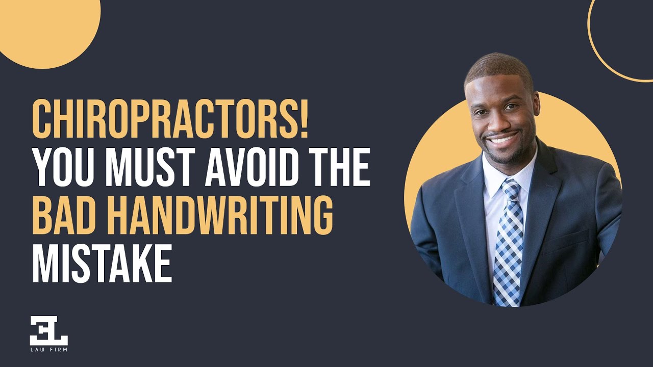 Chiropractors Must Avoid The Bad Handwriting Mistake