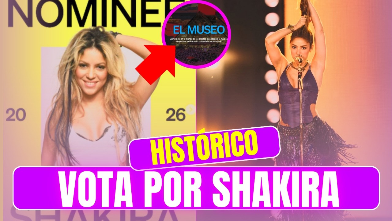 Shakira CONSIGUE una NOMINACIÓN HISTÓRICA al Salón de la Fama del Rock and Roll APRENDE a VOTAR