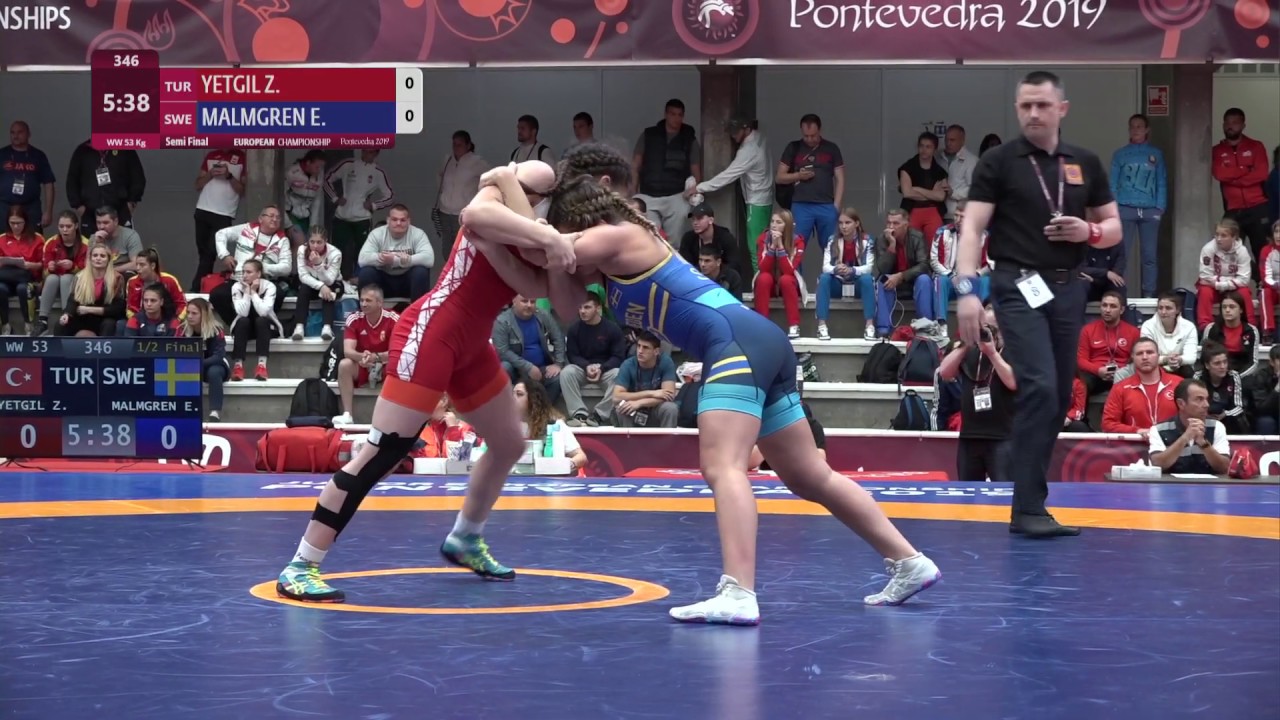 1/2 WW - 53 kg: Z. YETGIL (TUR) v. E. MALMGREN (SWE)